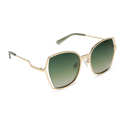DONNA III - GOLD + COOL MATCHA GRADIENT + POLARIZED SUNGLASSES