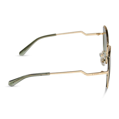 DONNA III - GOLD + COOL MATCHA GRADIENT + POLARIZED SUNGLASSES