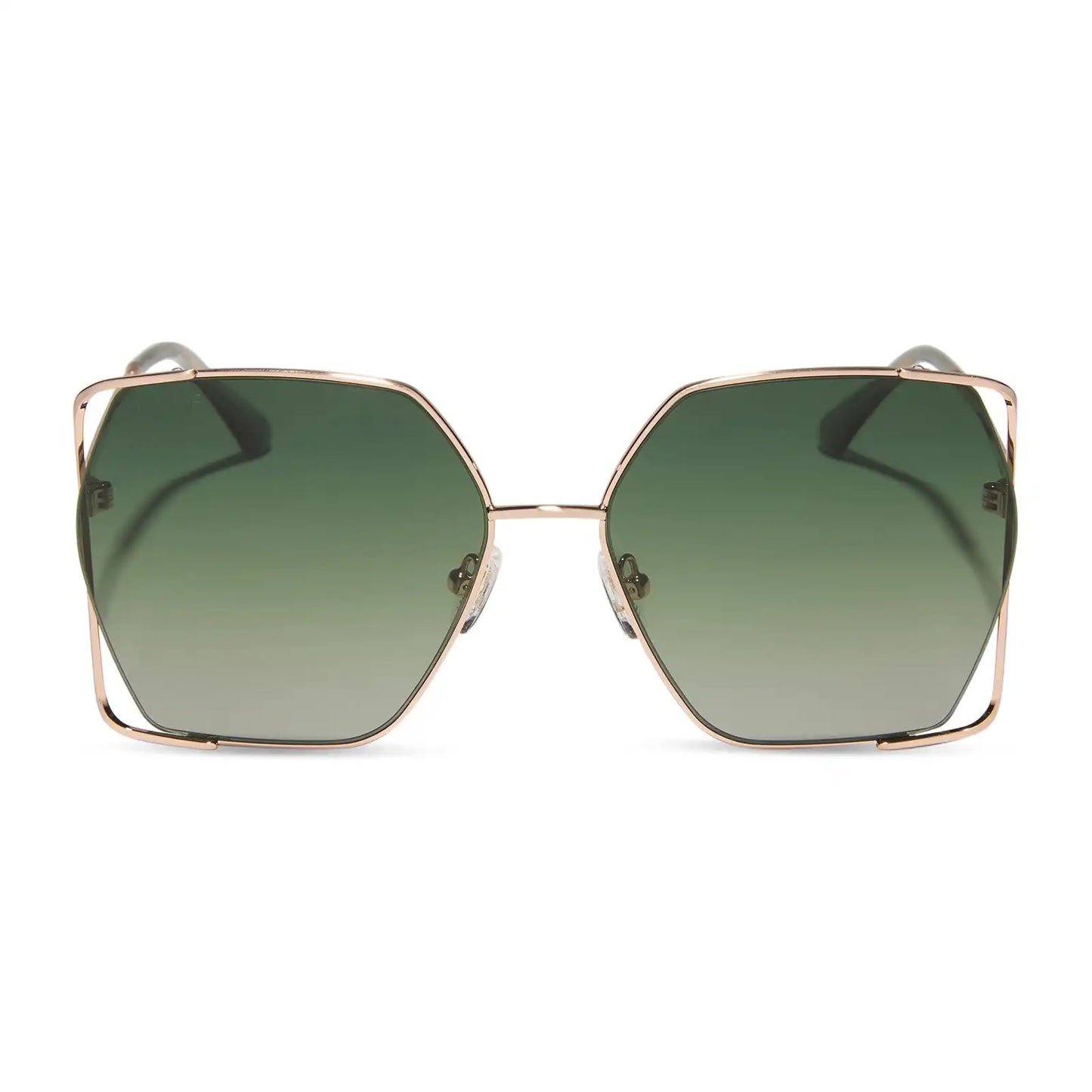 DONNA IV - BRUSHED CHAMPAGNE + COOL MATCHA GRADIENT + POLARIZED SUNGLASSES