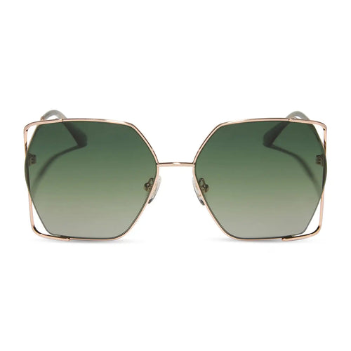 DONNA IV - BRUSHED CHAMPAGNE + COOL MATCHA GRADIENT + POLARIZED SUNGLASSES