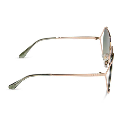 DONNA IV - BRUSHED CHAMPAGNE + COOL MATCHA GRADIENT + POLARIZED SUNGLASSES
