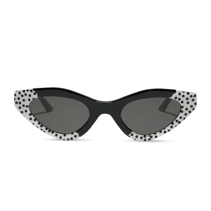 EMILY CAT EYE - MIDNIGHT POLKA DOT + CHIC GREY SUNGLASSES
