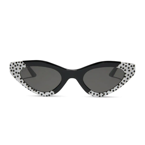 EMILY CAT EYE - MIDNIGHT POLKA DOT + CHIC GREY SUNGLASSES