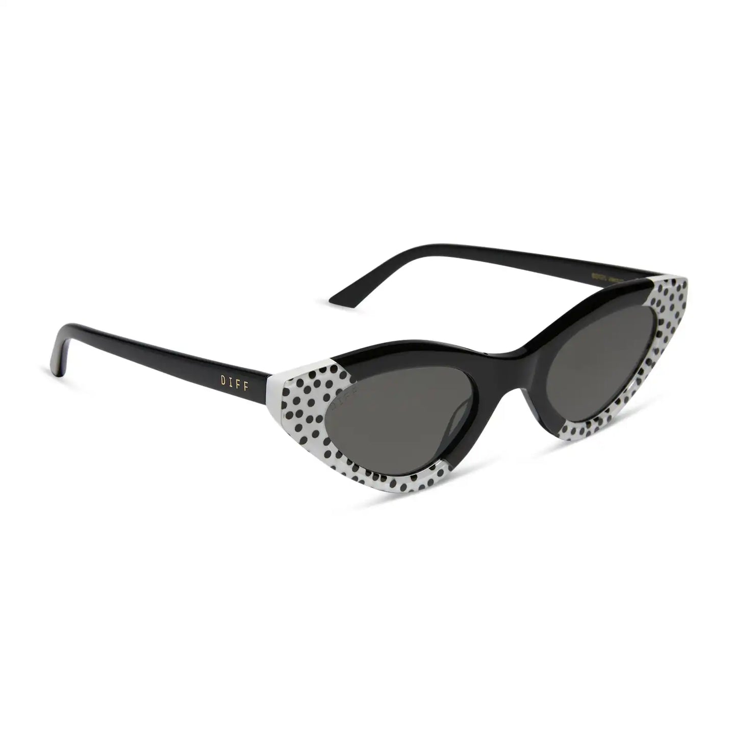 EMILY CAT EYE - MIDNIGHT POLKA DOT + CHIC GREY SUNGLASSES