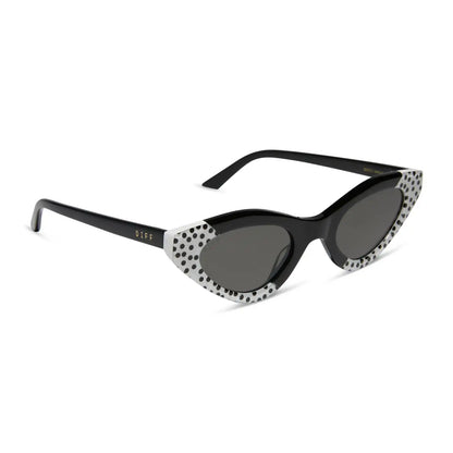 EMILY CAT EYE - MIDNIGHT POLKA DOT + CHIC GREY SUNGLASSES