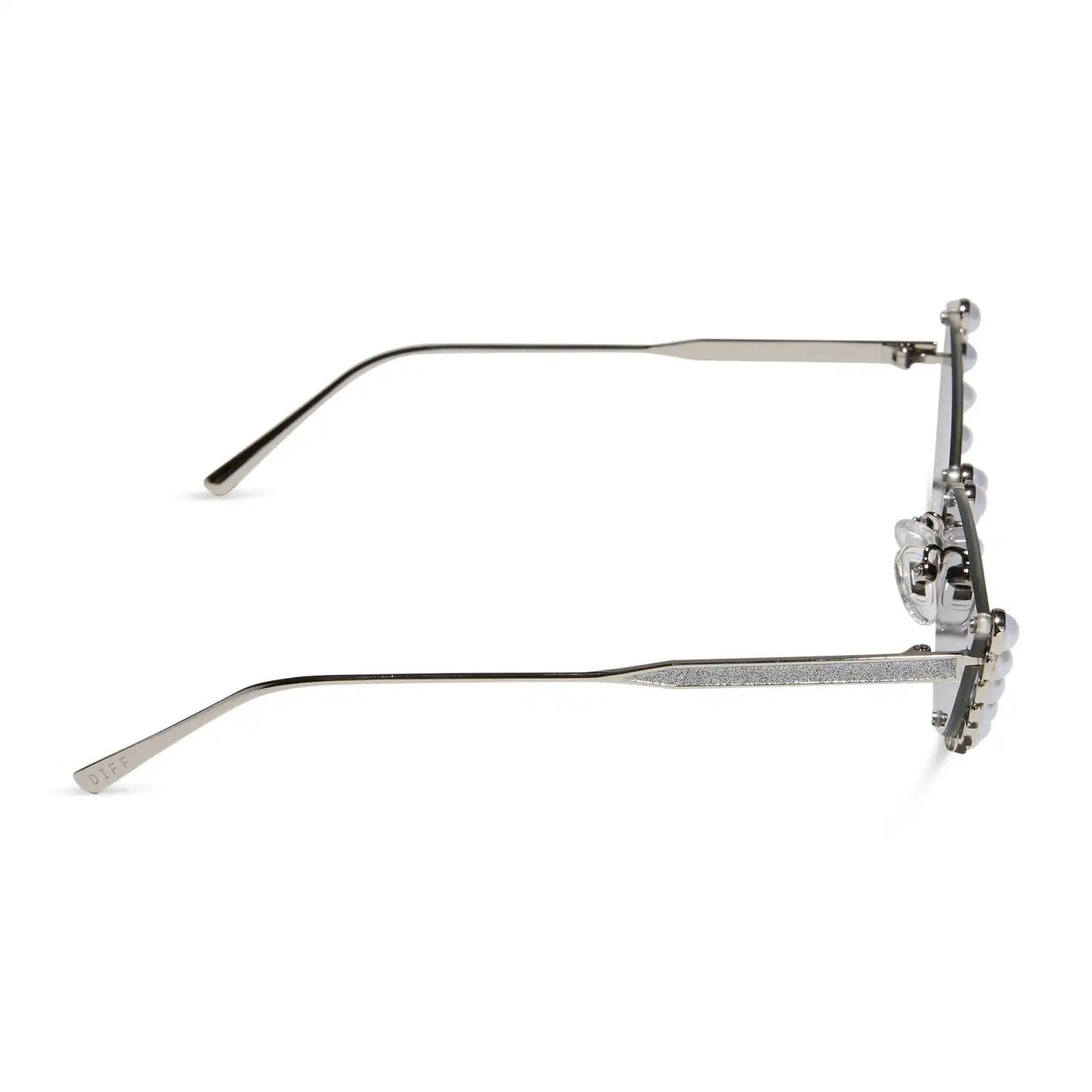 MINDY CAT EYE - CHAMPAGNE PEARL + GREY GRADIENT SUNGLASSES