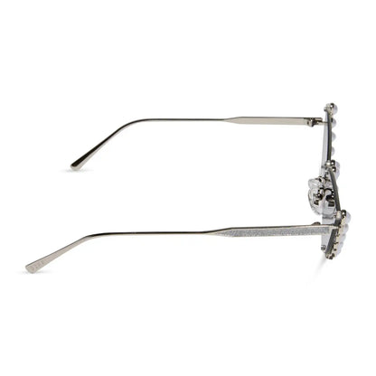 MINDY CAT EYE - CHAMPAGNE PEARL + GREY GRADIENT SUNGLASSES