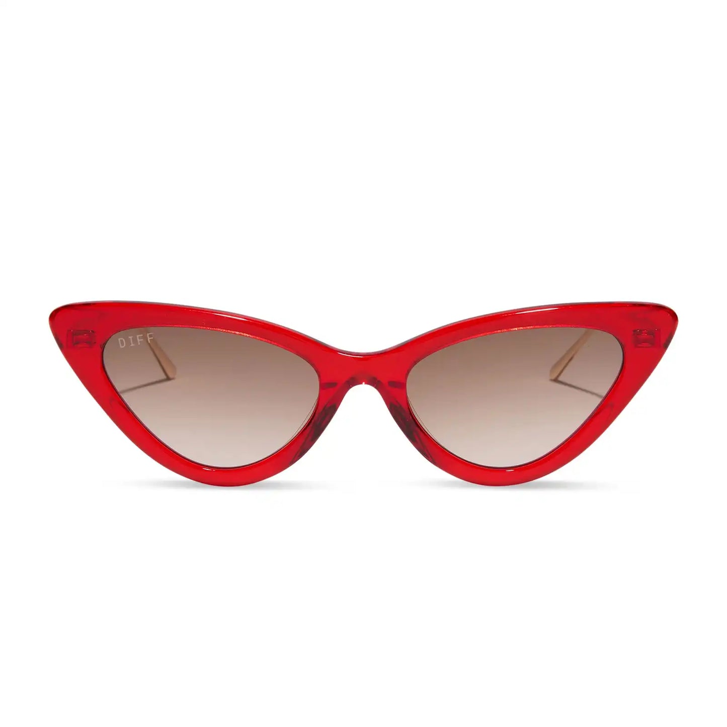 MINDY CAT EYE - ROUGE VOGUE + WARM BROWN GRADIENT SUNGLASSES