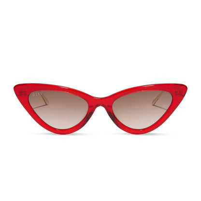 MINDY CAT EYE - ROUGE VOGUE + WARM BROWN GRADIENT SUNGLASSES