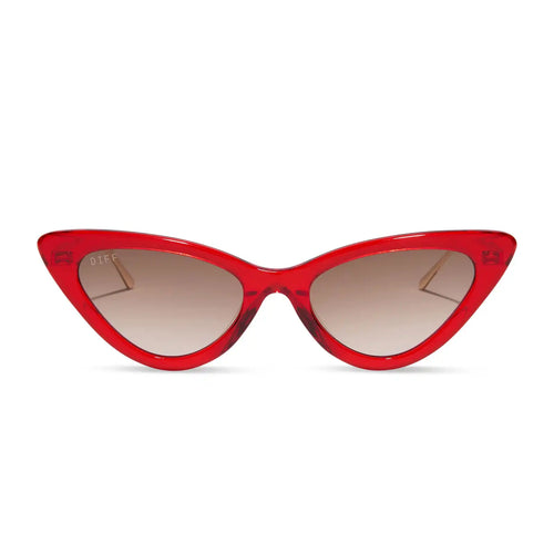 MINDY CAT EYE - ROUGE VOGUE + WARM BROWN GRADIENT SUNGLASSES