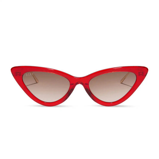 MINDY CAT EYE - ROUGE VOGUE + WARM BROWN GRADIENT SUNGLASSES
