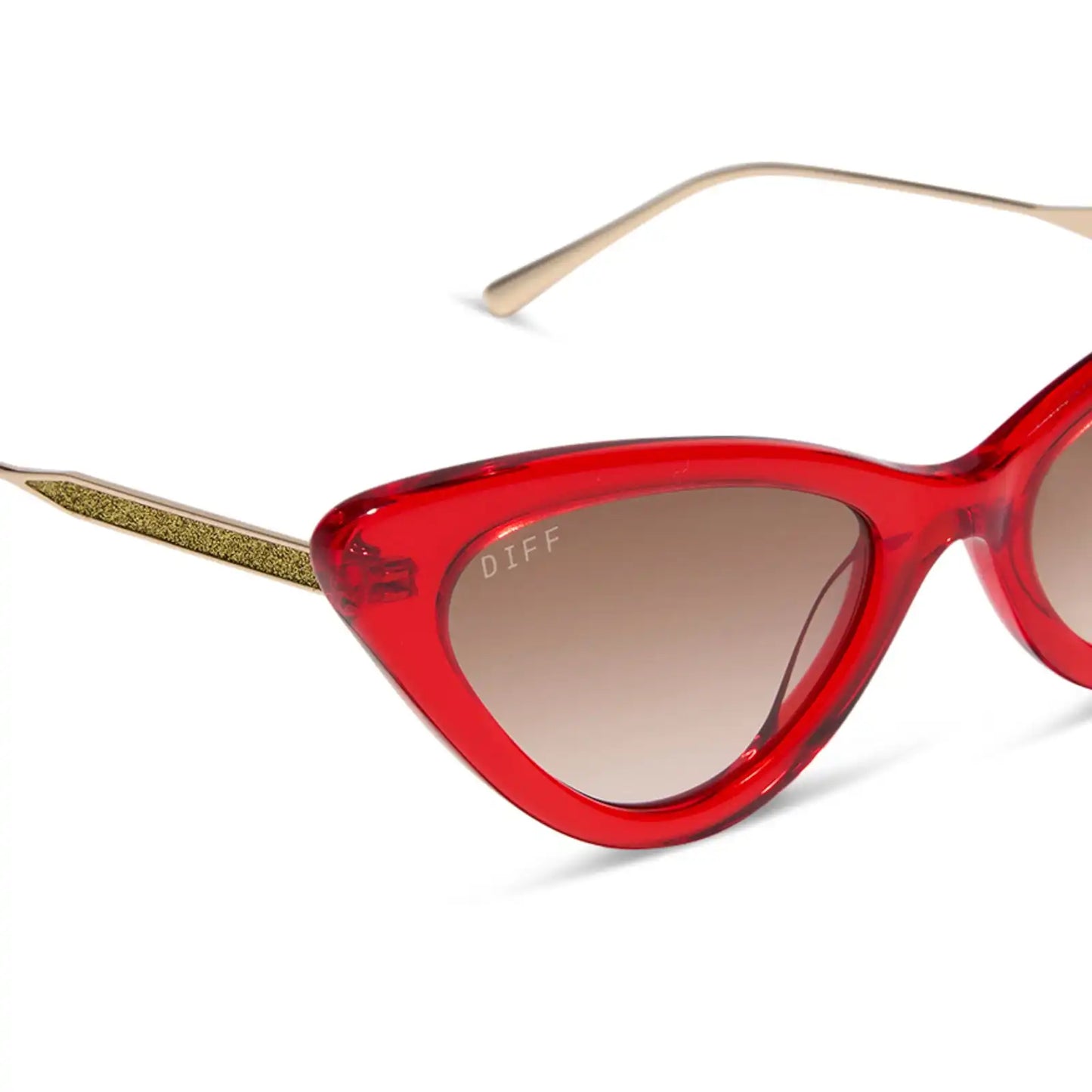 MINDY CAT EYE - ROUGE VOGUE + WARM BROWN GRADIENT SUNGLASSES