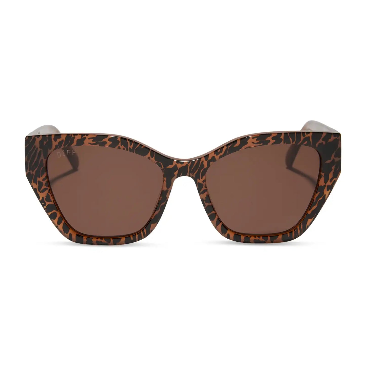 EVIE - ANIMAL + BROWN SUNGLASSES