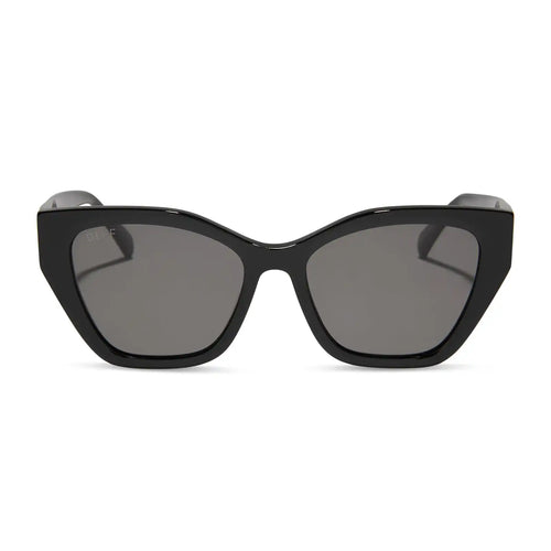 EVIE - BLACK + GREY + POLARIZED SUNGLASSES