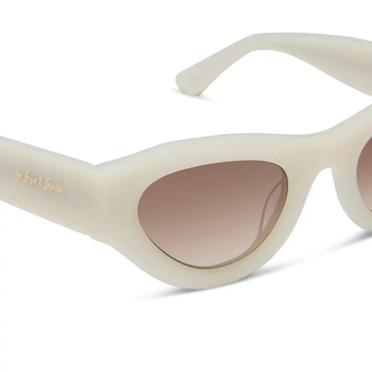 LUCY - MERINGUE + BROWN GRADIENT SUNGLASSES