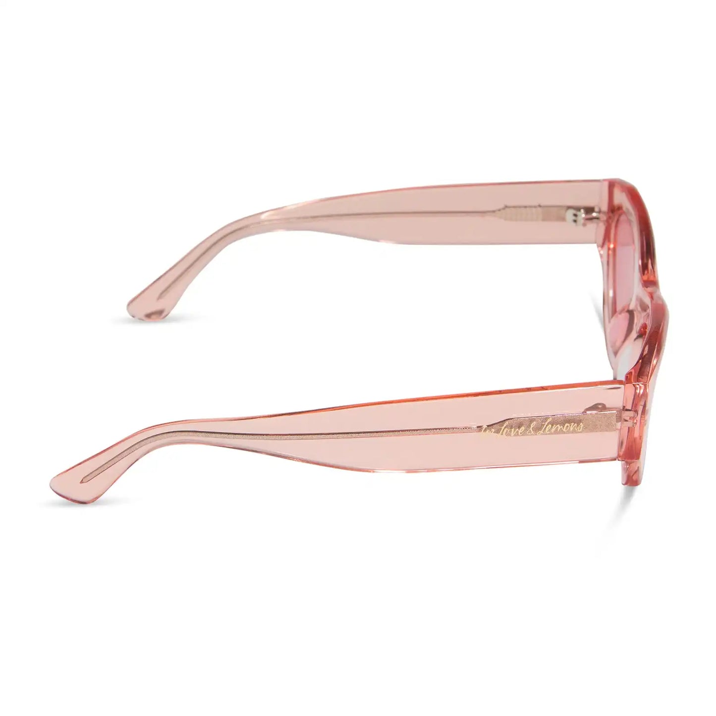 LUCY - PASTEL PINK + ROSE SUNGLASSES