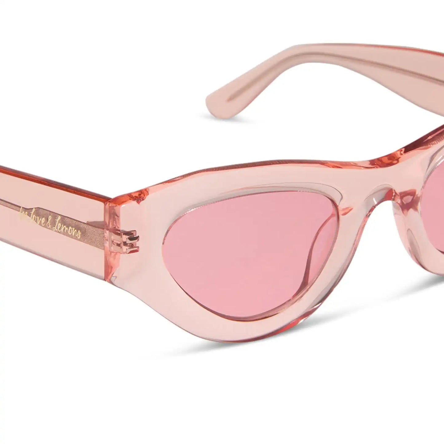 LUCY - PASTEL PINK + ROSE SUNGLASSES