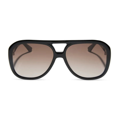 PAULINE - BLACK + BROWN GRADIENT SUNGLASSES