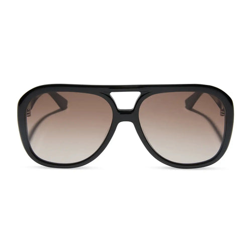 PAULINE - BLACK + BROWN GRADIENT SUNGLASSES