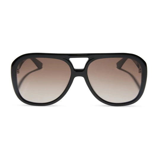 PAULINE - BLACK + BROWN GRADIENT SUNGLASSES