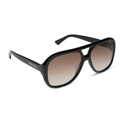 PAULINE - BLACK + BROWN GRADIENT SUNGLASSES
