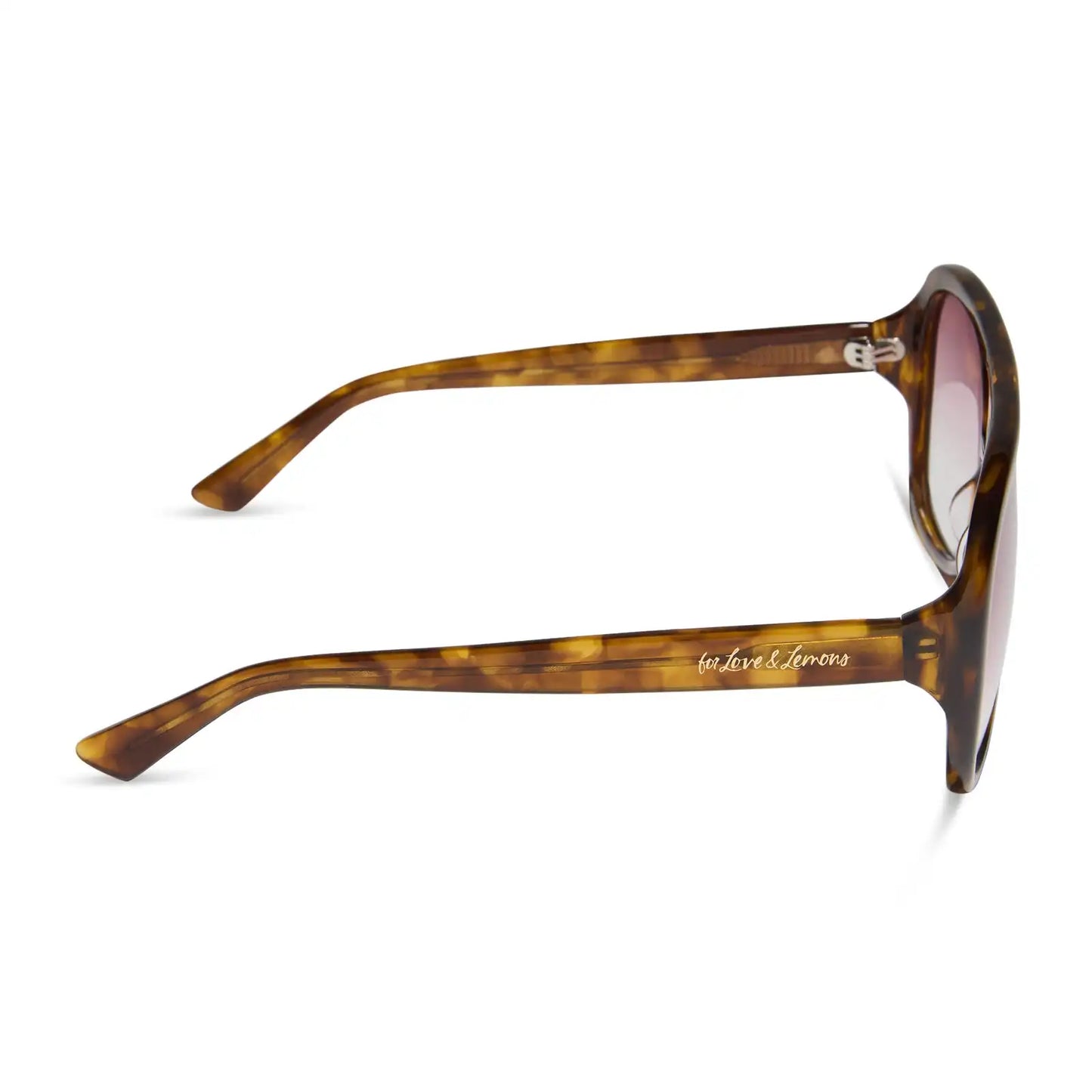 PAULINE - HONEY TORTOISE + ROSE GRADIENT SUNGLASSES