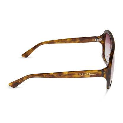 PAULINE - HONEY TORTOISE + ROSE GRADIENT SUNGLASSES