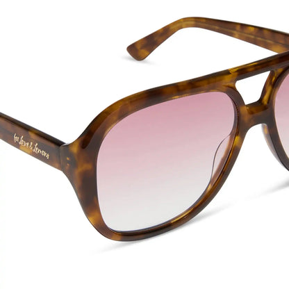 PAULINE - HONEY TORTOISE + ROSE GRADIENT SUNGLASSES