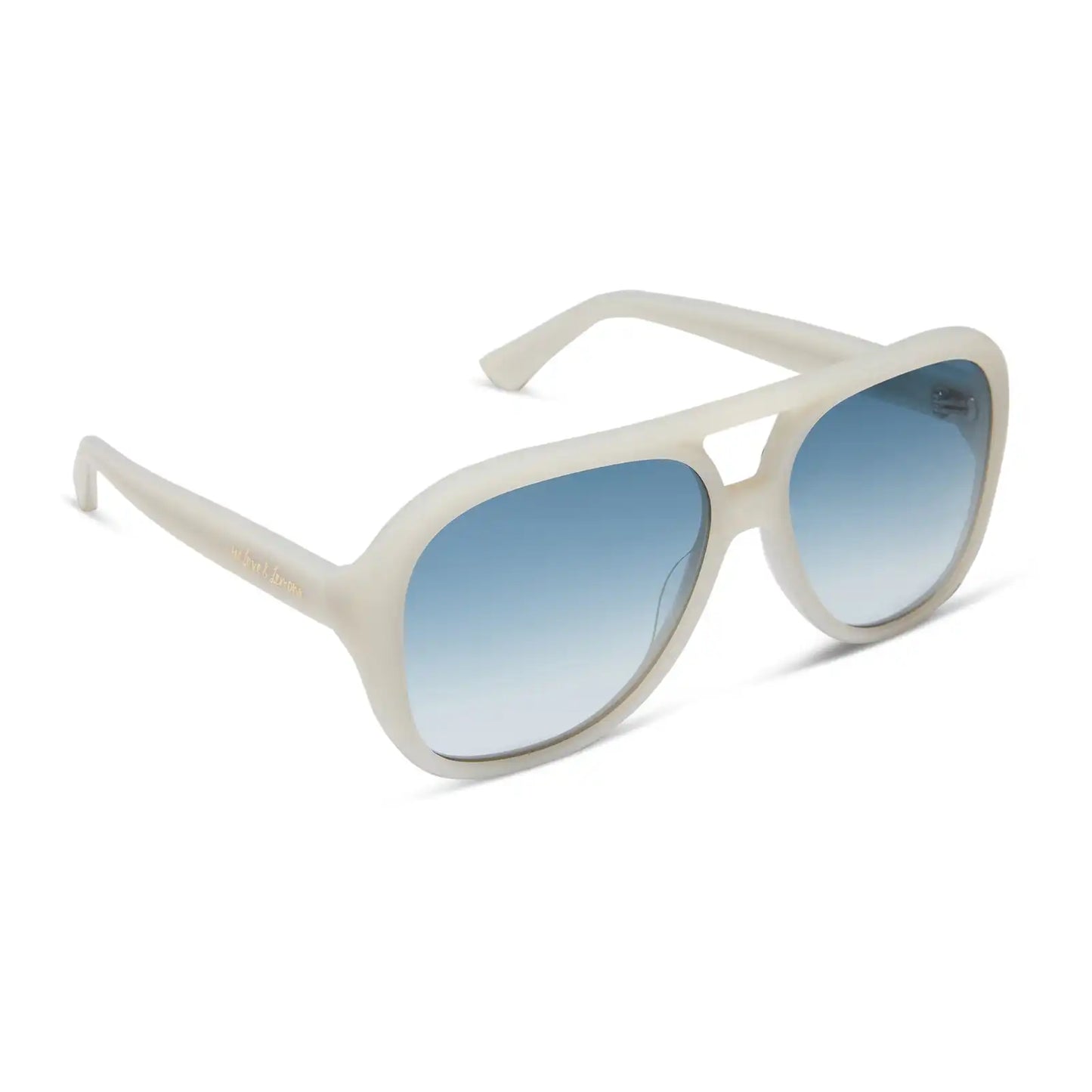 PAULINE - MERINGUE + BLUE GRADIENT SUNGLASSES
