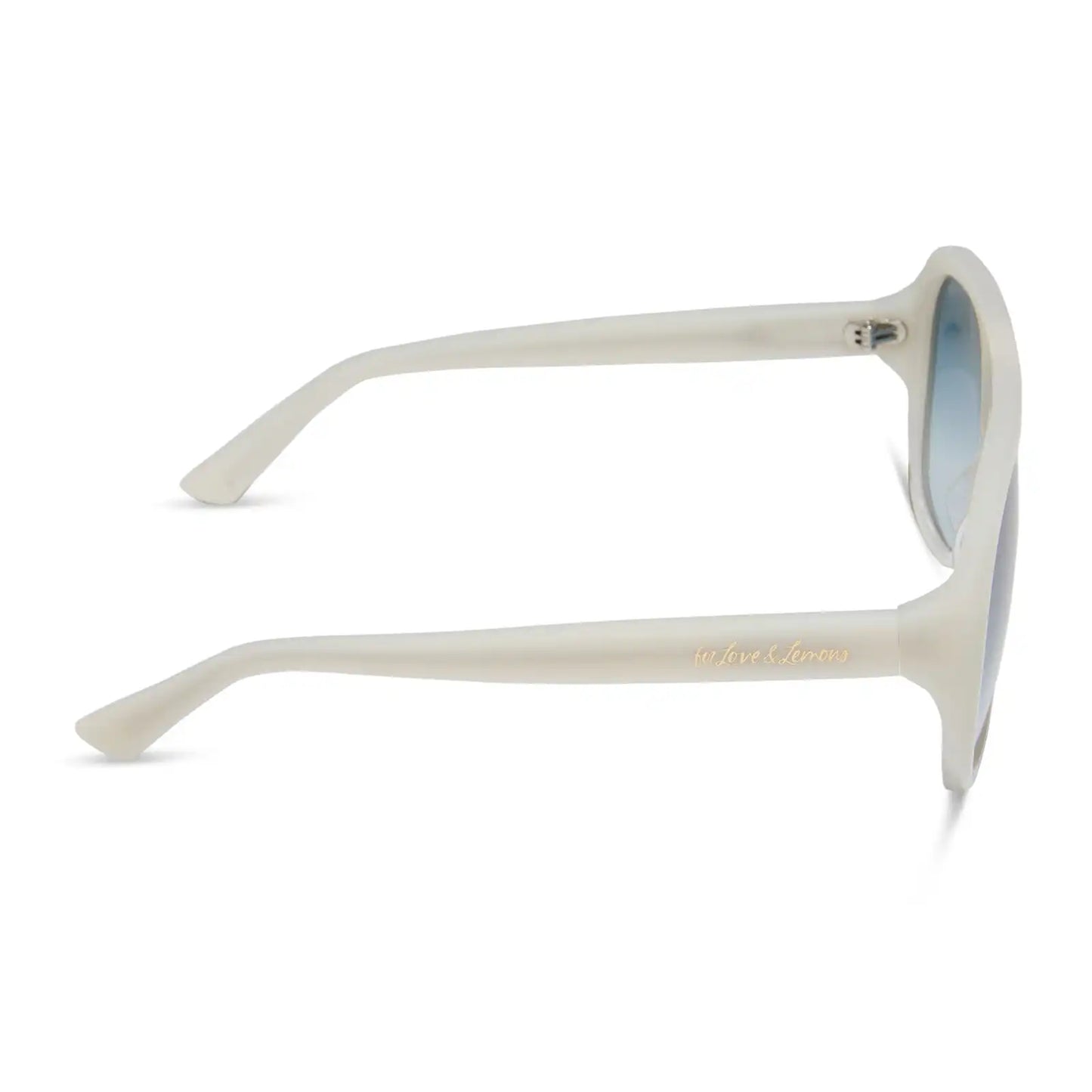 PAULINE - MERINGUE + BLUE GRADIENT SUNGLASSES
