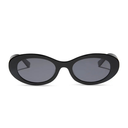 SABRINA - BLACK + GREY + POLARIZED SUNGLASSES