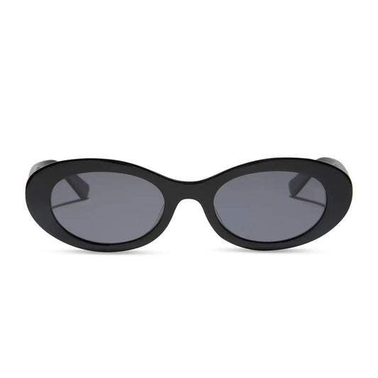 SABRINA - BLACK + GREY + POLARIZED SUNGLASSES