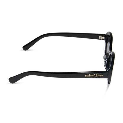 SABRINA - BLACK + GREY + POLARIZED SUNGLASSES