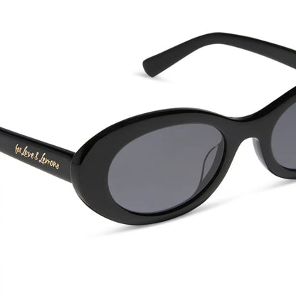SABRINA - BLACK + GREY + POLARIZED SUNGLASSES