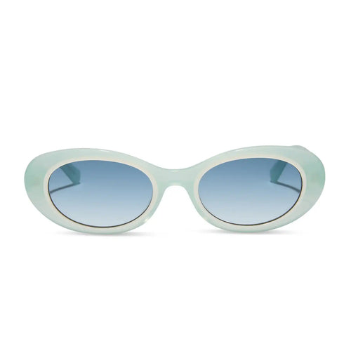 SABRINA - PASTEL SAGE + BLUE GRADIENT SUNGLASSES