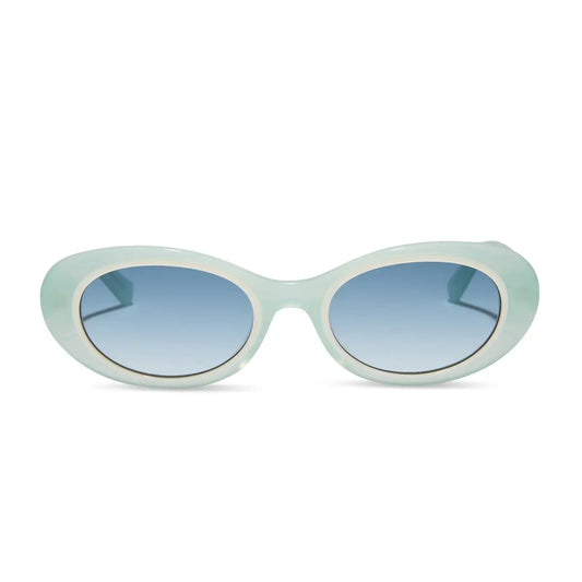 SABRINA - PASTEL SAGE + BLUE GRADIENT SUNGLASSES