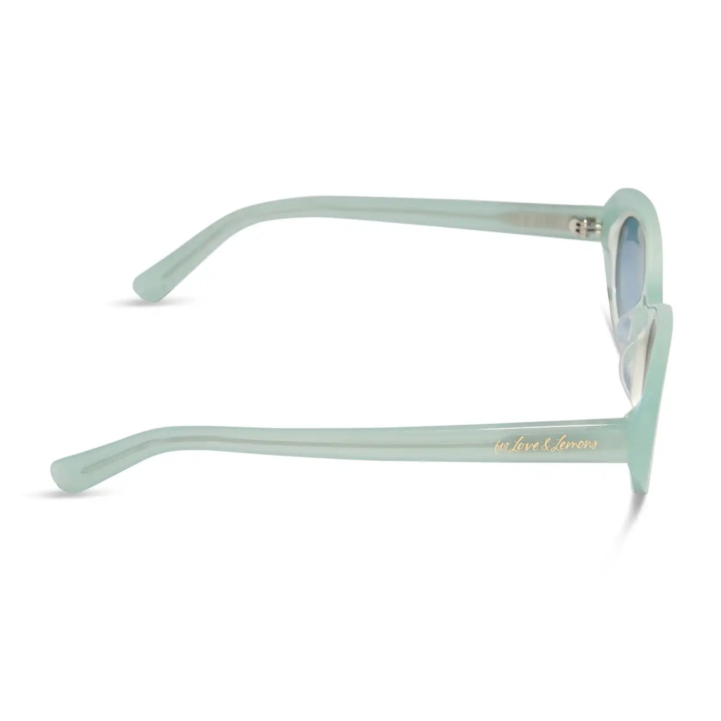 SABRINA - PASTEL SAGE + BLUE GRADIENT SUNGLASSES