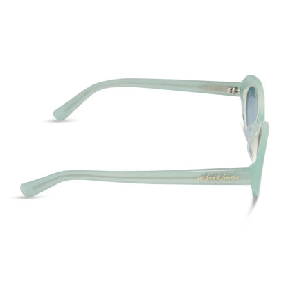 SABRINA - PASTEL SAGE + BLUE GRADIENT SUNGLASSES