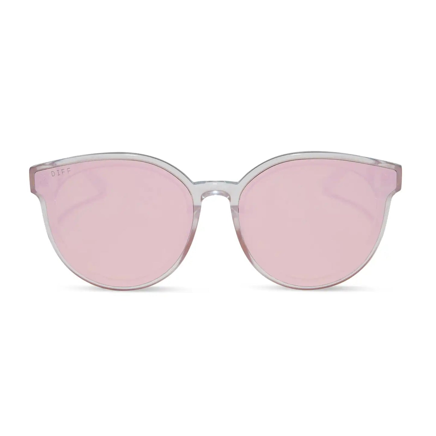GEMMA - OPALESCENT PINK + CHERRY BLOSSOM MIRROR SUNGLASSES