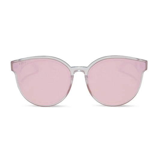 GEMMA - OPALESCENT PINK + CHERRY BLOSSOM MIRROR SUNGLASSES