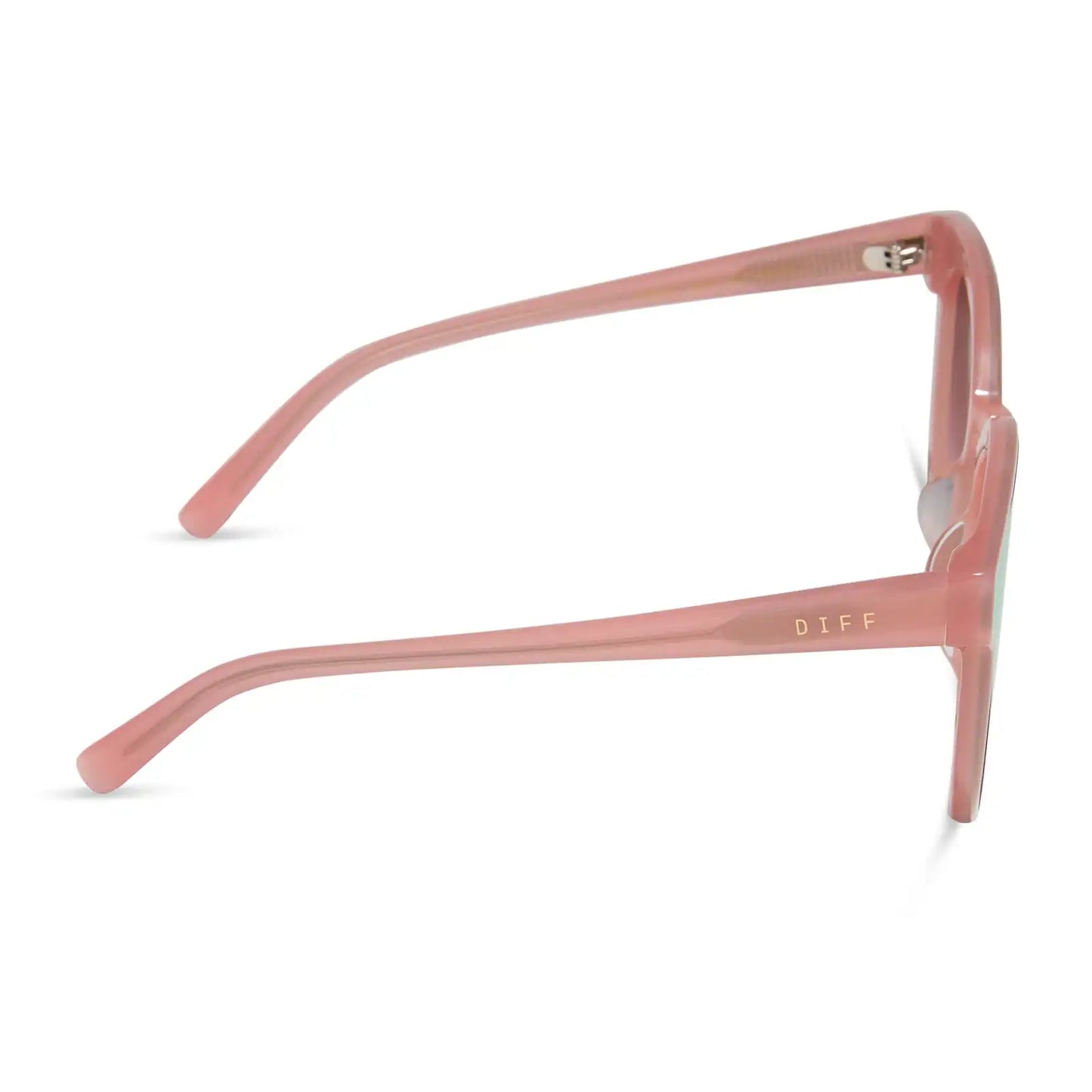 GEMMA - PEACH + COOL MATCHA GRADIENT MIRROR SUNGLASSES