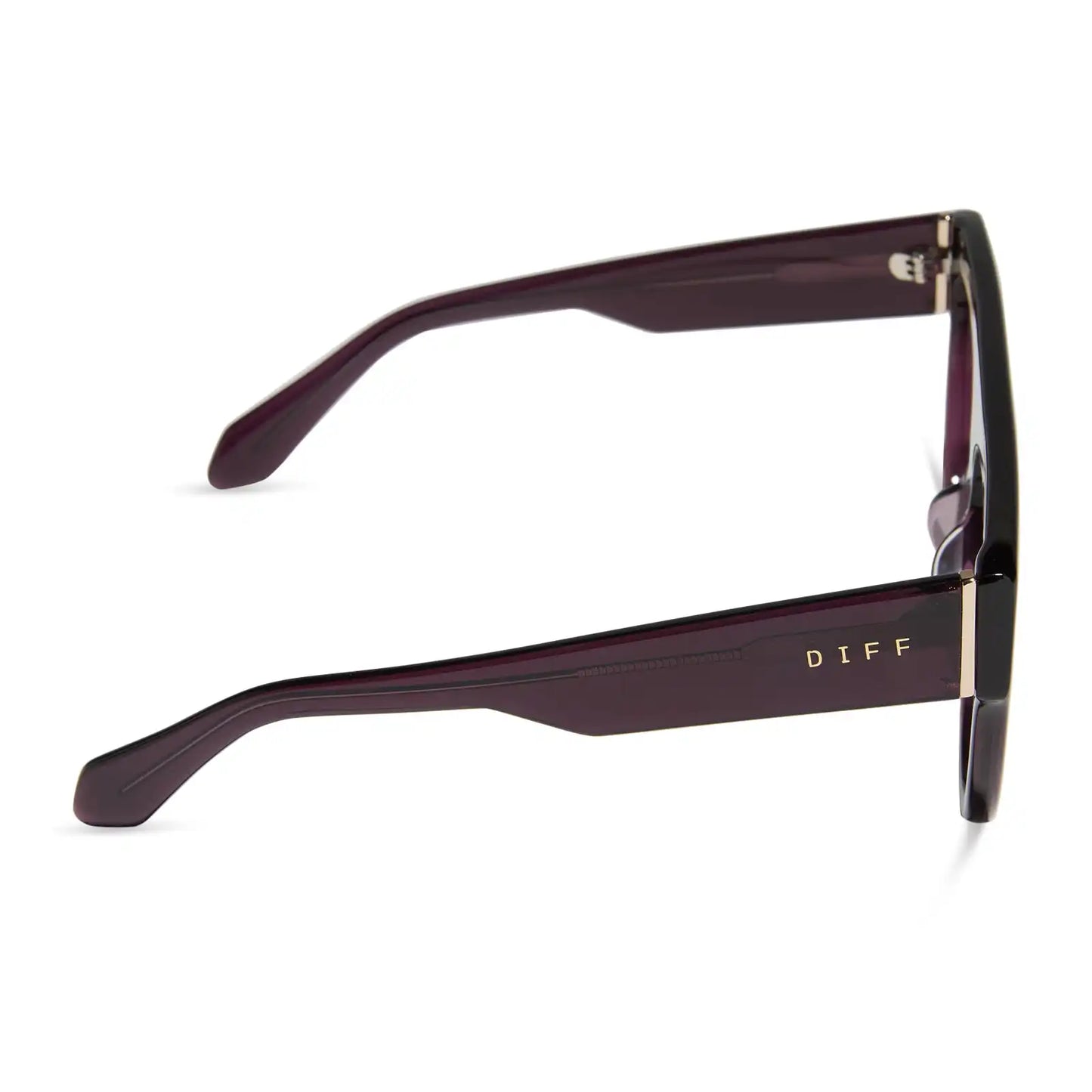 GEORGIE - AUBERGINE + AUBERGINE + SILVER FLASH SUNGLASSES