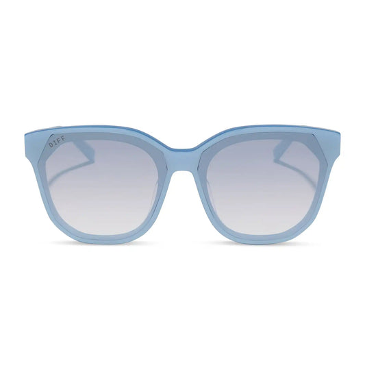 GIA - LIGHT BLUE + SLATE GRADIENT FLASH SUNGLASSES