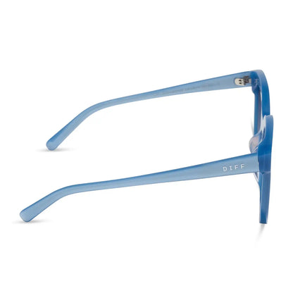 GIA - LIGHT BLUE + SLATE GRADIENT FLASH SUNGLASSES