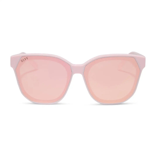 GIA - POWDER PINK + CHERRY BLOSSOM MIRROR SUNGLASSES