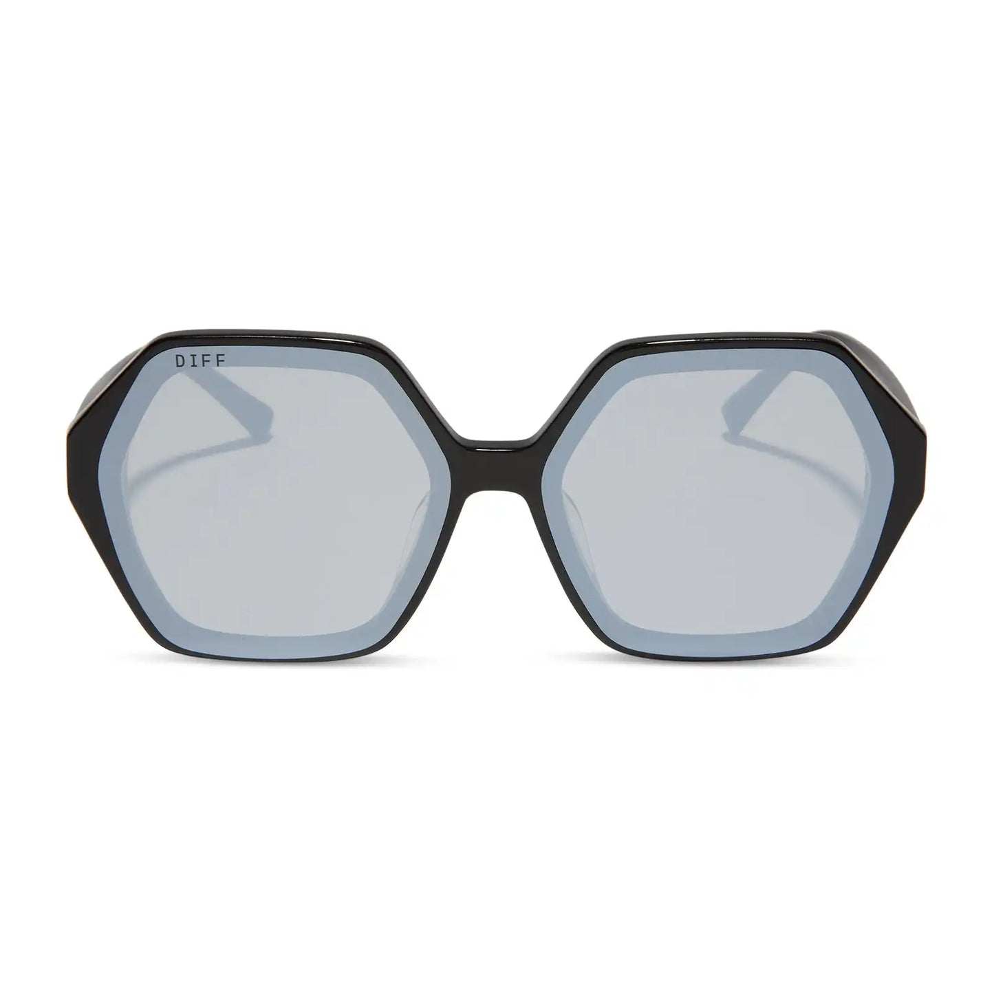GIGI - BLACK + GREY FLASH SUNGLASSES