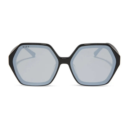 GIGI - BLACK + GREY FLASH SUNGLASSES