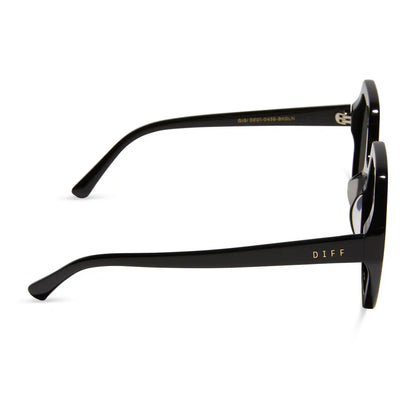GIGI - BLACK + GREY FLASH SUNGLASSES