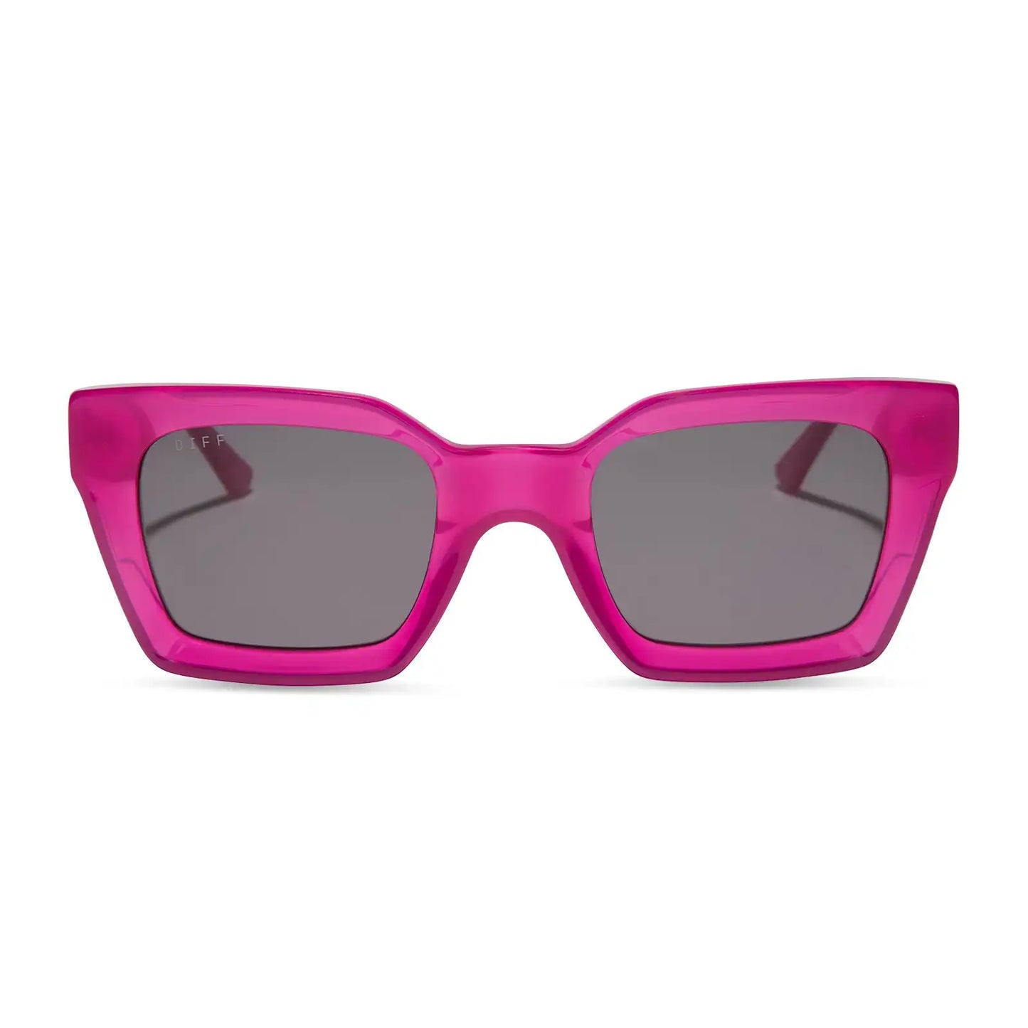 GREER - BRIGHT TULIP + GREY SUNGLASSES