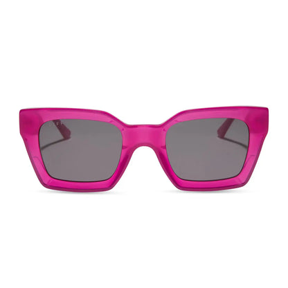 GREER - BRIGHT TULIP + GREY SUNGLASSES